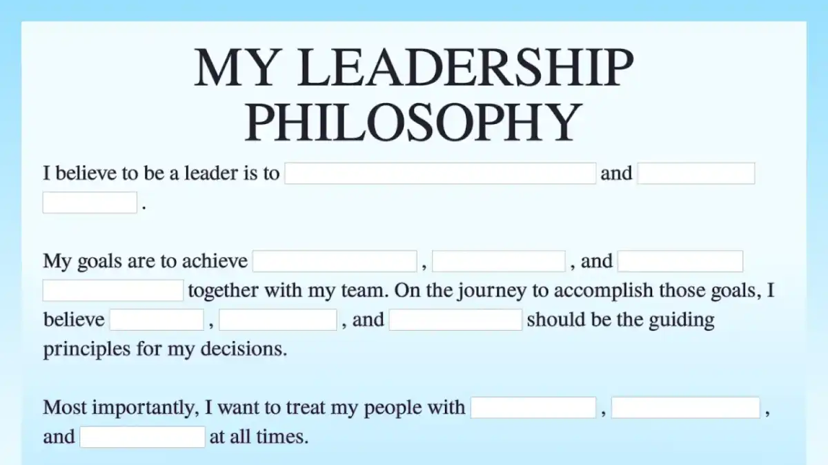 Leadership Philosophy: Your Guide to Impactful Public Service